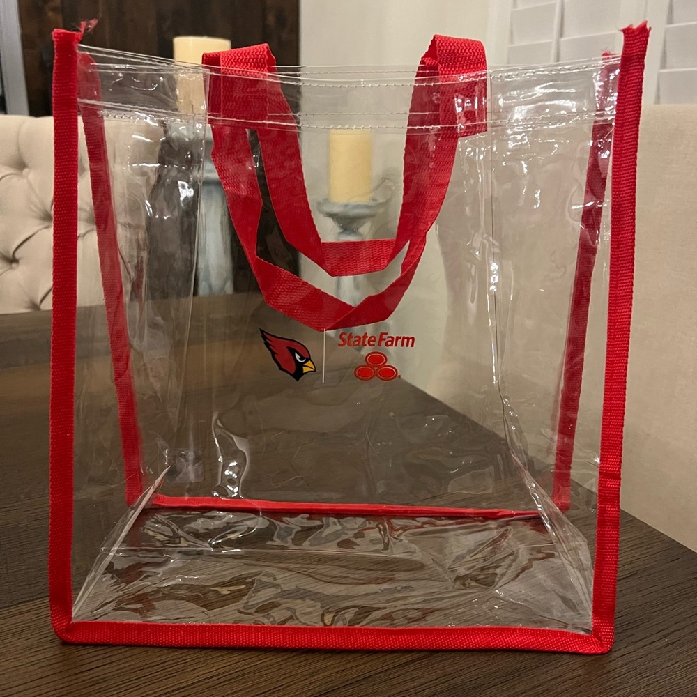 AZ cardinals - NFL stadium approved clear tote bag